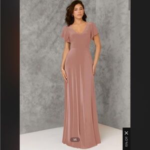 AZAZIE MICAYLA Stretch
Dusty Rose A-Line Corset Luxe Knit Dress